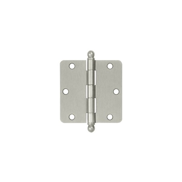 S35R415-BT Ball Tip 1/4 Radius Hinges Brushed Nickel, 10PK